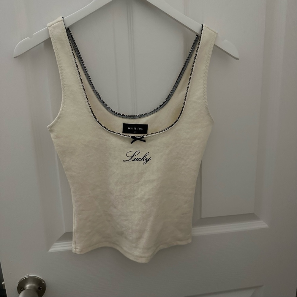Off White Fox Lady Tank Top